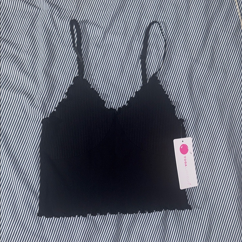 Yogalicious black tank top